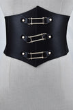 Alloy Geometric Buckle Girdle-Black1