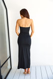 Likeable Strapless Maxi Dress Black