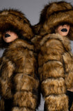 Women Comfort Faux Fur jacket Stylish Winter Look Outerwear