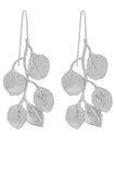 Alloy Metallic Leaf Shape Necklace Metallic Leaf Shape Dangle Earrings