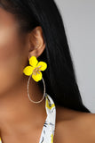 Flower Earrings Drop-Shaped Rings Ear Rings