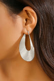 Alloy Geometric Figure Arc-Shaped Dangle Earrings