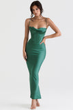 Cami Slit Bodycon Prom Maxi Satin Dresses