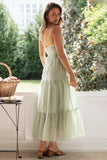 Halter Sleeveless Backless Tiered Pleated Flowy Vacation Maxi Dress