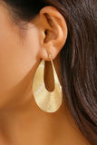 Alloy Geometric Figure Arc-Shaped Dangle Earrings