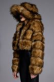 Women Comfort Faux Fur jacket Stylish Winter Look Outerwear