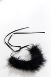 Feather Flowy Cocktail Party Dangle Earrings Necklace