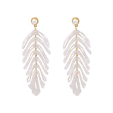 Acrylic Leaf Earrings Fashion Ear Rings