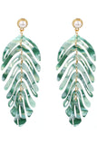 Acrylic Leaf Earrings Fashion Ear Rings