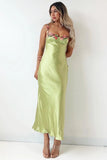 Embroidered Flower Boat Neck High Slit Satin Slim Garden Party Slip Maxi Dresses